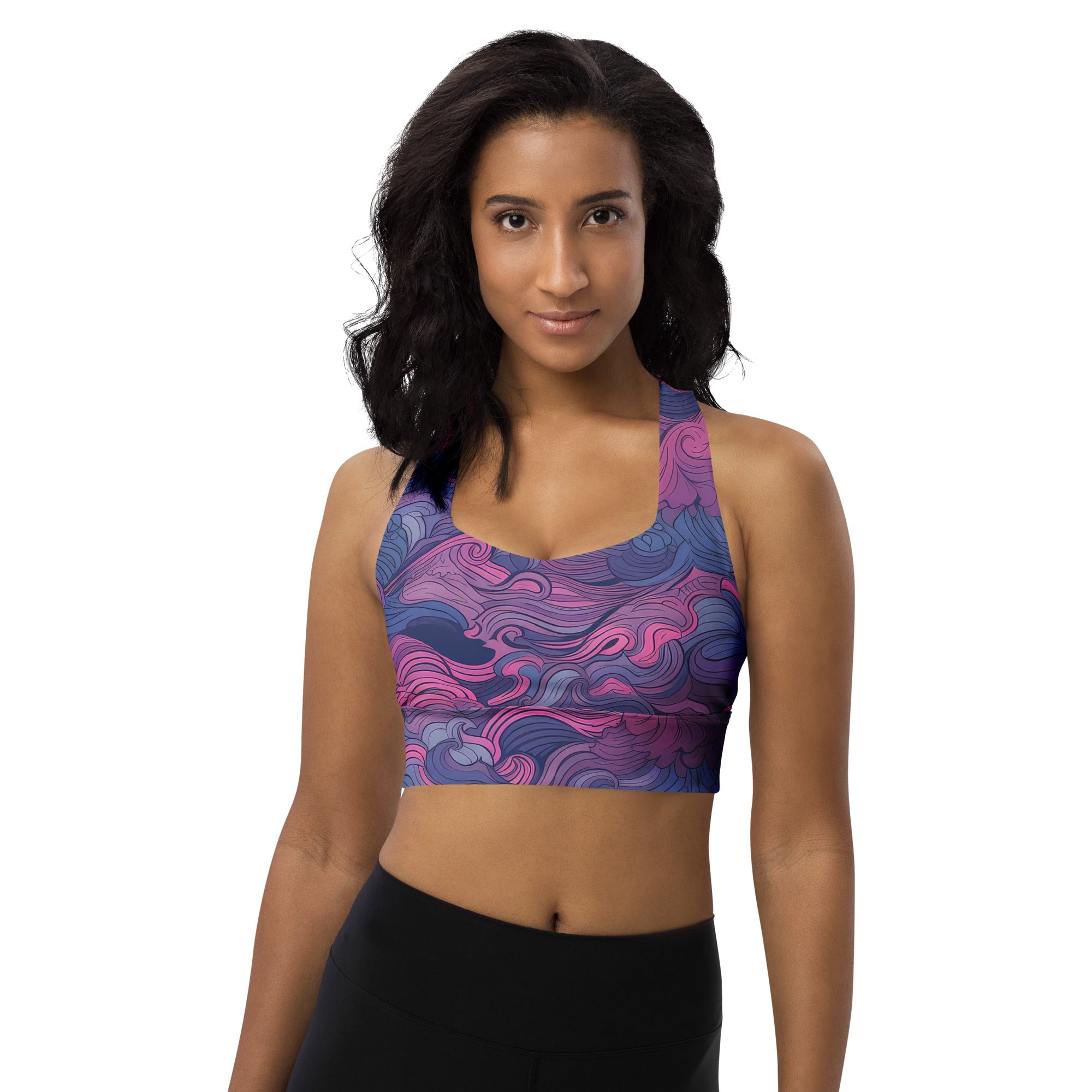 2PC Sports Bras For Women High Support Large Bust Women's Longline